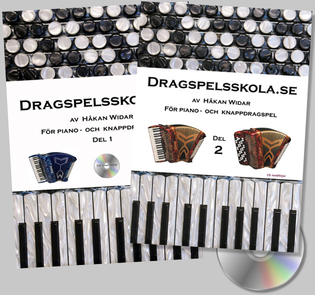 Dragspelsskola böcker med CD